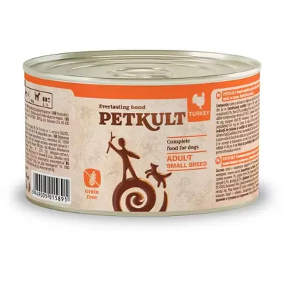 Hrana Umeda Caini, Petkult Dog Mini Adult Curcan, 185 g