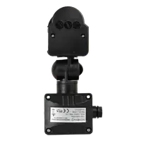 Senzor Prezenta IP44 180° Negru, NV-1111.352