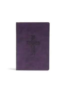 KJV Rainbow Study Bible, Purple Leathertouch: Ribbon Marker, Color-Coded Text, Smythe Sewn Binding, Easy to Read Bible Font, Bible Study Helps, Full-C