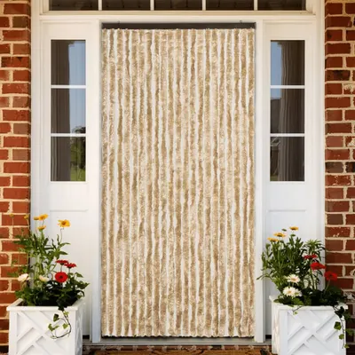 vidaXL Perdea pentru insecte, bej, 90x200 cm, chenille