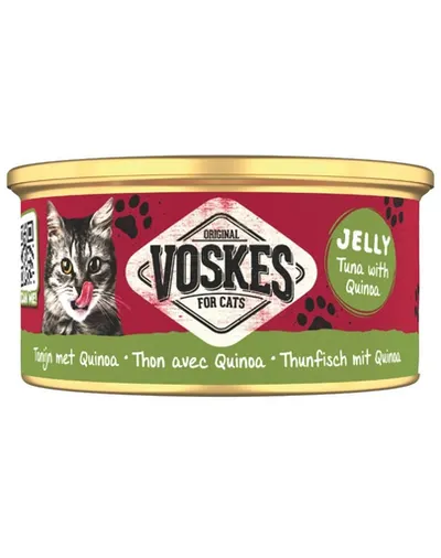 VOSKES Jelly Ton cu Quinoa 85 g 100% ton cu quinoa în aspic, hrană complementară pentru pisici