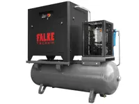 Compresor de aer profesional cu surub cu uscator de aer - 5.5kW, 850 L/min, 8-10-13bari - Rezervor 300litri - Falke-FKVTG-KS-5.5-300LCOMBO