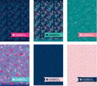 Caiet scolar Gabol - A4, 80 foi, randuri late, pentru fete, sortiment