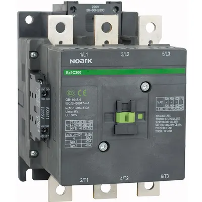 Contactor 225A AC-3 tensiune de comanda, 230V AC/DC Contactor, 3-poli, Noark 106255