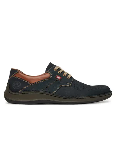 Pantofi barbati - piele naturala - albastru - confortabil