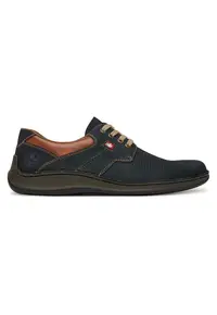 Pantofi barbati - piele naturala - albastru - confortabil