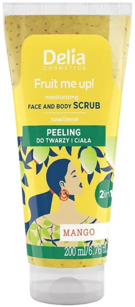 Delia Fruit Me Up! Scrub pentru față și corp, mango, 200 ml