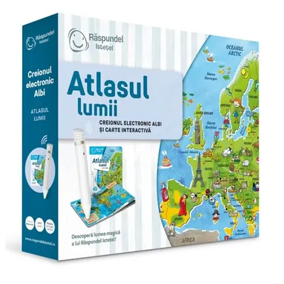 Pachet Raspundel Istetel creion si carte Atlasul lumii