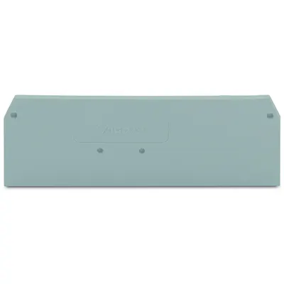 End and intermediate plate; 2.5 mm thick; gray