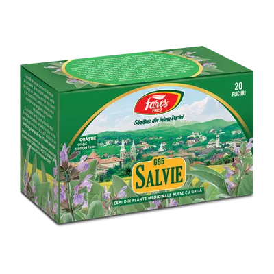 Ceai de Salvie, 20 plicuri, Fares