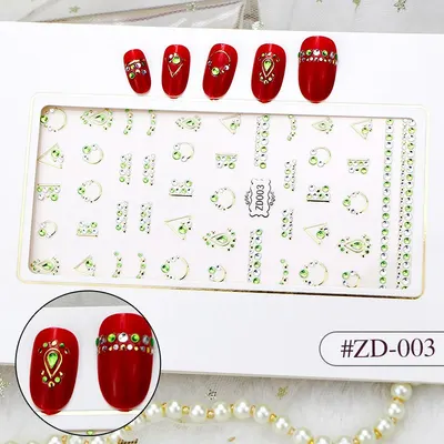 Sticker 3D Manichiura Nail Art Cristal ZD003