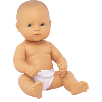 Papusa Bebelus european Fata 32 cm - Miniland