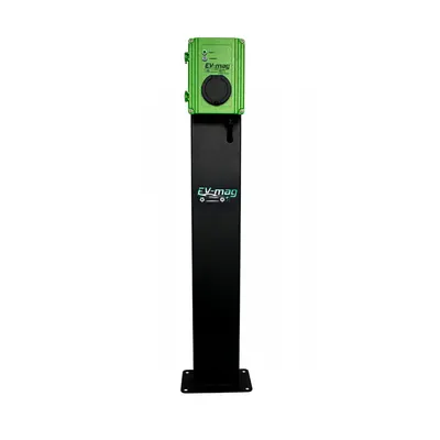 Statie fixa incarcare masini electrice EV-MAG GS322T2GOS, 22 kW, Type 2, trifazat, montaj pe stativ