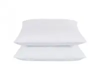 Set 2 perne Somnart Belina din microfibra, lavabile la masina, alb 70 x 70 cm