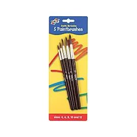 Set de 5 pensule cu par moale