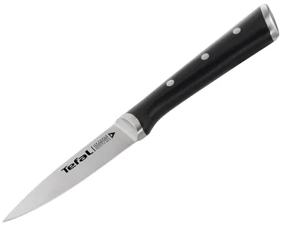 Cuțit de bucătărie Tefal - Ingenio Ice Force, 9 cm, negru