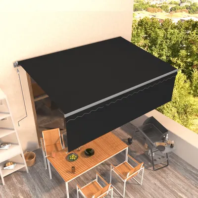 Gossi copertina retractabila automat cu stor, antracit, 4x3 m