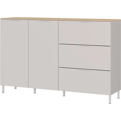 Comodă crem cu aspect mat 151x98x40 cm Savoca – Germania