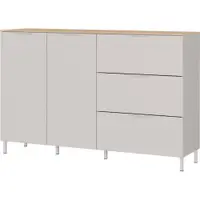 Comodă crem cu aspect mat 151x98x40 cm Savoca – Germania