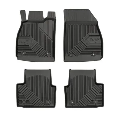 Set covorase cauciuc 4 piese No. 77, fata spate negru, potrivit OPEL INSIGNIA A, INSIGNIA A COUNTRY 07.08-03.17