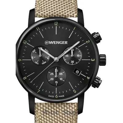 Ceas Wenger Wenger 01.1743.117 Urban Classic Chronograph 44mm 10ATM
