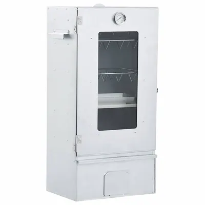 vidaXL Afumătoare cuptor grătar cu 1 kg peleți lemn, 44,5x29x83 cm