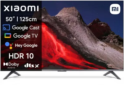 Xiaomi Smart TV - A PRO 2026, 50", 4K QLED, Game Boost 120Hz, 94% DCI-P3, 20W Xiaomi Sound, Google TV, Dark Gray, negru