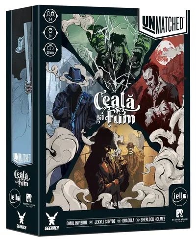 Joc de societate - Unmatched: Ceata si Fum
