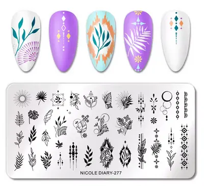 Matrita metalica stampila unghii Nicole Diary 277