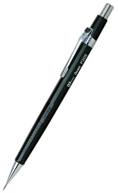 Creion automat Pentel P205 - 0.5 mm, negru