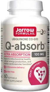 Q-absorb Ubiquinone Co-Q10, 100 mg, 60 capsule, Jarrow Formulas
