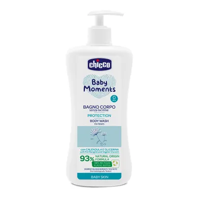 Gel de dus fara lacrimi Chicco Baby Moments Protection, 750ml, 0 luni+