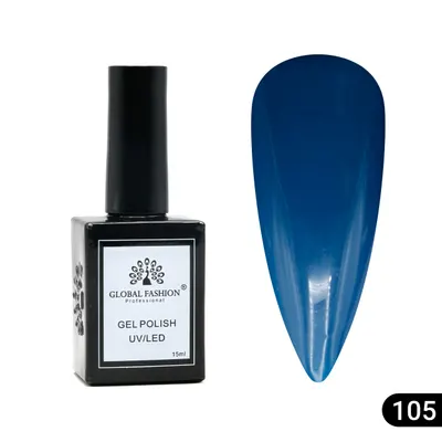 Oja semipermanentă Global Fashion, Gel polish Elite Glow 15 ml, 105 Engros