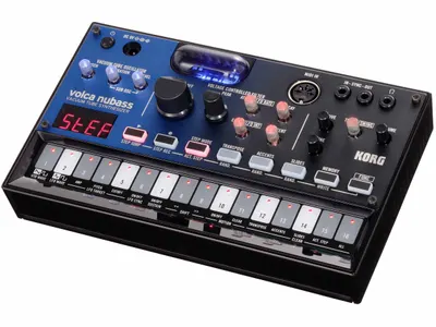Sintetizator analogic de bas Korg - Volca NuBass, 16 clape, negru