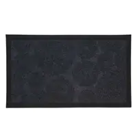 Covor de intrare cauciuc 40x70 cm, gri închis, model cerculețe