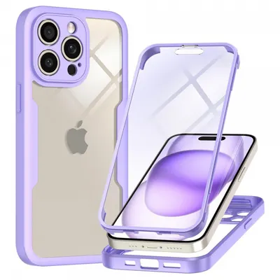 Husa pentru Apple iPhone 15 Pro, Techsuit, ColorVerse 360, Mov