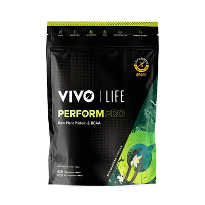 Proteine vegetale si BCAA cu aroma de Vanilie Perform Pro, 936g, Vivo