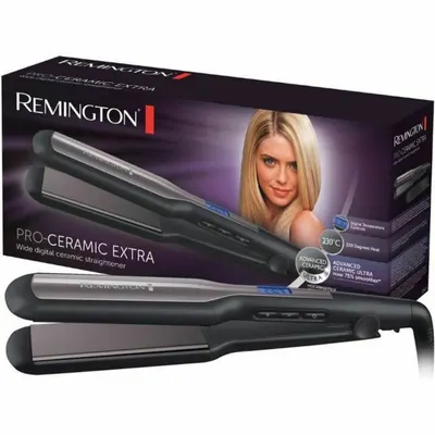 Placă de îndreptat părul, Remington, Pro Ceramic Extra S5525, negru
