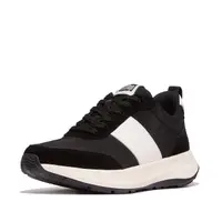 FITFLOP FitFlop F-Mode Flow Sneaker - Nylon & Suede Mix ZWART 36