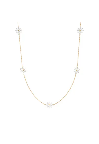 Colier placat cu aur de 18K Flowers