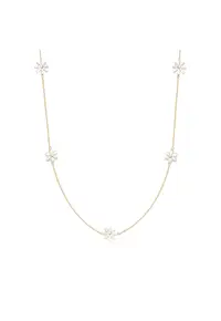 Colier placat cu aur de 18K Flowers