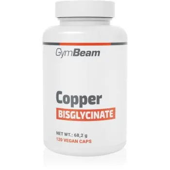 GymBeam Copper Bisglycinate capsule pentru funcționarea normală a sistemului imunitar și protecția celulelor împotriva stresului oxidativ