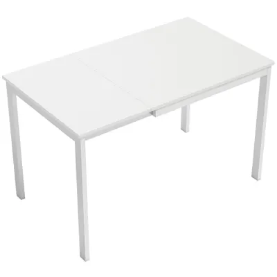 HOMCOM Masă de Sufragerie Extensibilă 80-120 cm pentru 4-6 Persoane, Masă Economisitoare de Spațiu cu Extensie Glisantă, Natural | Aosom Romania