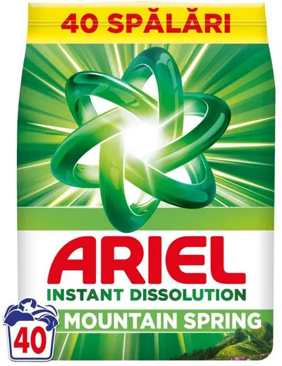 Detergent Ariel - Mountain Spring, 40 spălătorie