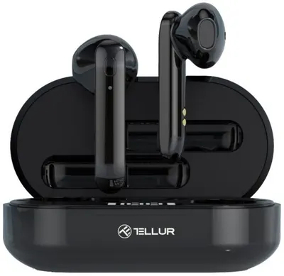 Căști wireless Tellur - Flip, TWS, negre
