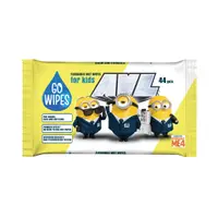 Hartie igienica umeda Minions, 44 bucati, Go Wipes