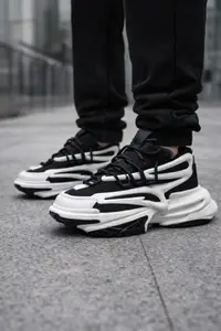 Adidasi Barbati Sneakers Black-White Abbm3(063) (mărime: 42)