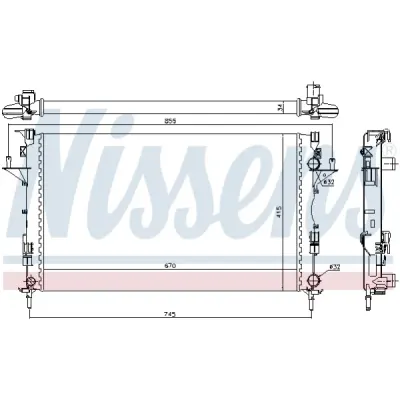 Radiator, racire motor NISSENS 63816