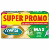 Corega Power Max Fixare+mentol 40g 1+1 Pachet Special