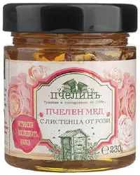Miere cu petale de trandafir, 230 g, Pchelin